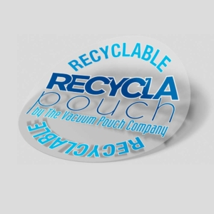 recyclable वैक्यूम पाउच स्टिकर