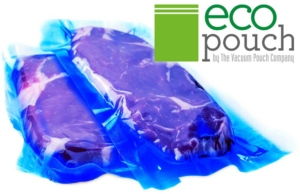 blue biodegradable vacuum pouch