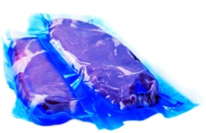 biologisk nedbrytbare vakuumposer med blå fargetone